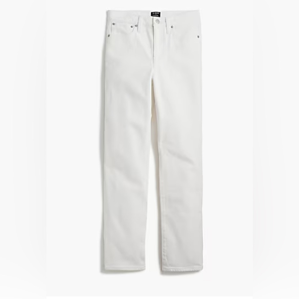 Jcrew essential straight White Jeans